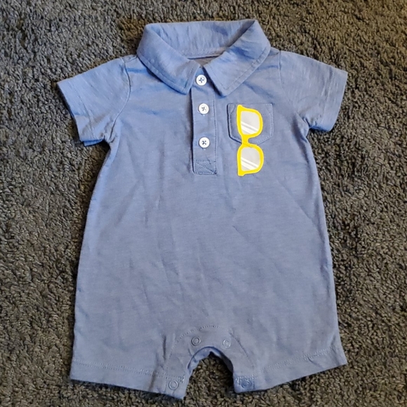 Carter's Baby Romper Blue 3 Months - Picture 1 of 5
